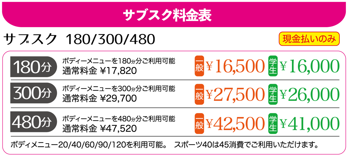 学生料金をサブスクにも適用